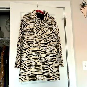 Marc Jacobs zebra trench coat